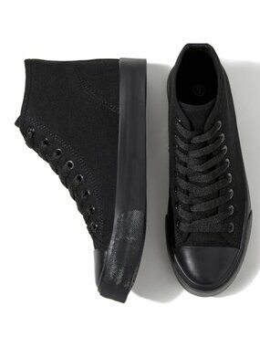 High Top Canvas Sneakers Lace Up Casual Fashion Shoes